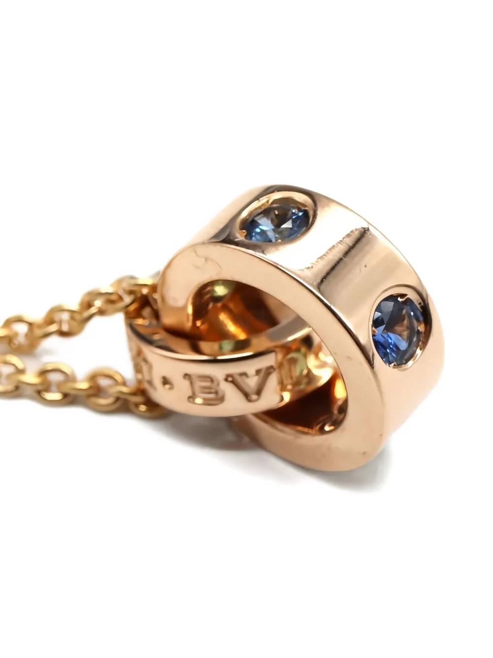 Bvlgari Pre-Owned 18K rose gold Roman Sorbet ruby and sapphire necklace | Image 2