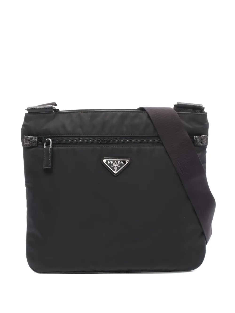 Prada Pre-Owned 2010s Re-Nylon ショルダーバッグ - ブラック Prada Pre-Owned 2010s Re-Nylon ショルダーバッグ - ブラック