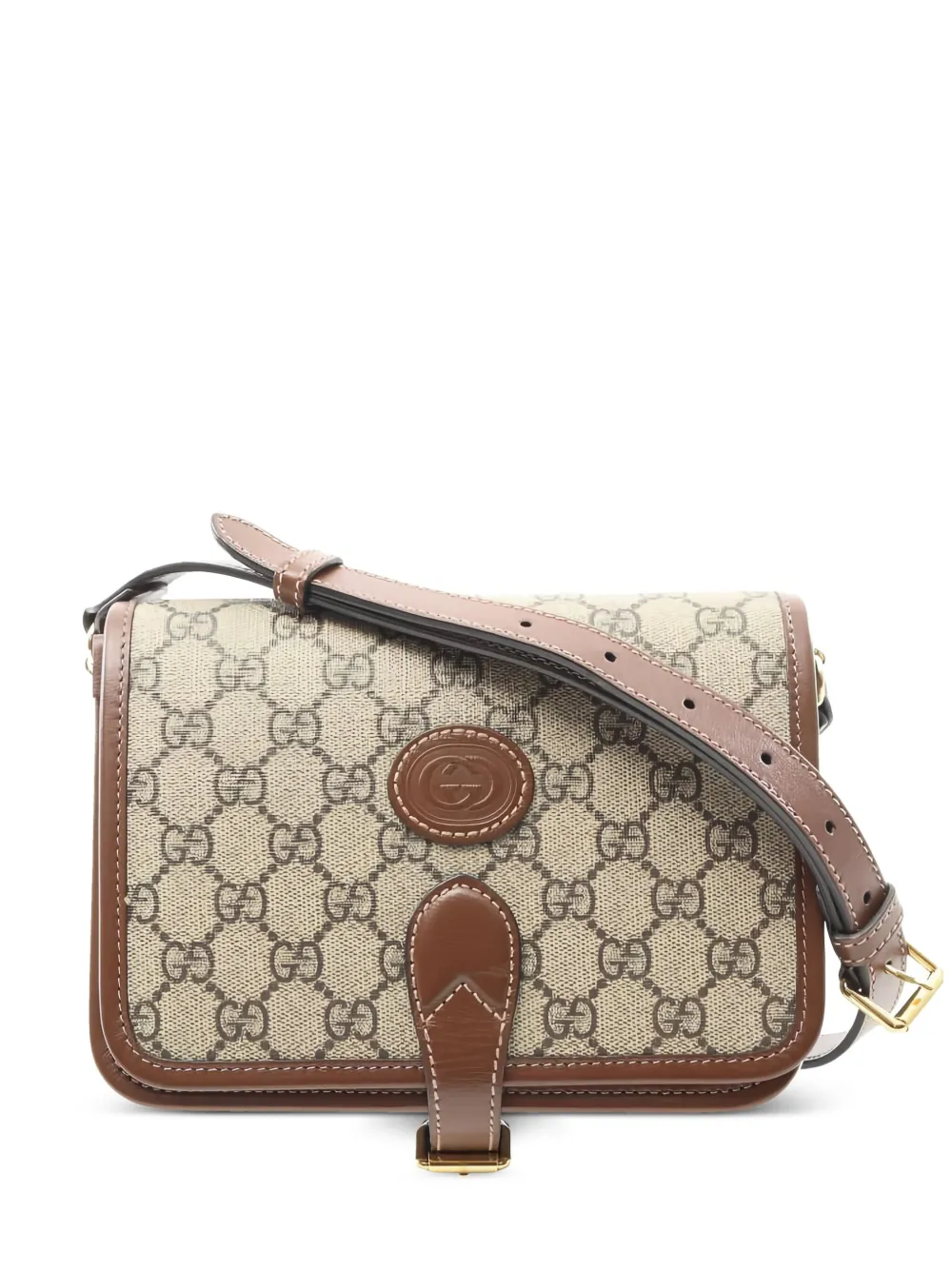 Gucci Pre-Owned インターロッキングG GG ショルダーバッグ - ニュートラル Gucci Pre-Owned インターロッキングG GG ショルダーバッグ - ニュートラル
