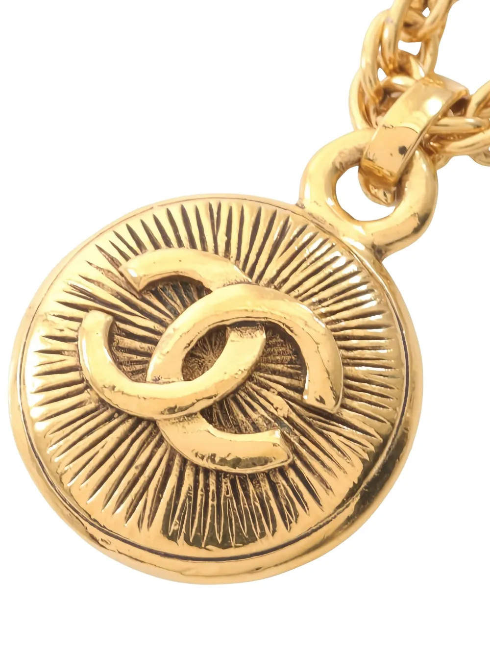 CHANEL Pre-Owned ココマーク ネックレス - ゴールドトーン CHANEL Pre-Owned ココマーク ネックレス - ゴールドトーン