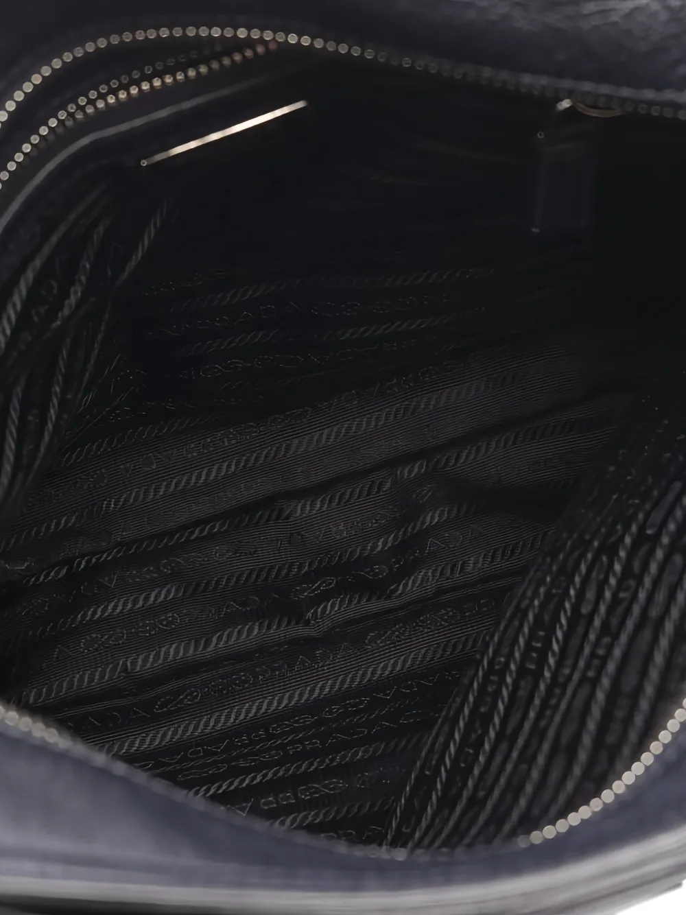 Pre-owned Prada 2010's Leather Cross Body Bag In Blue