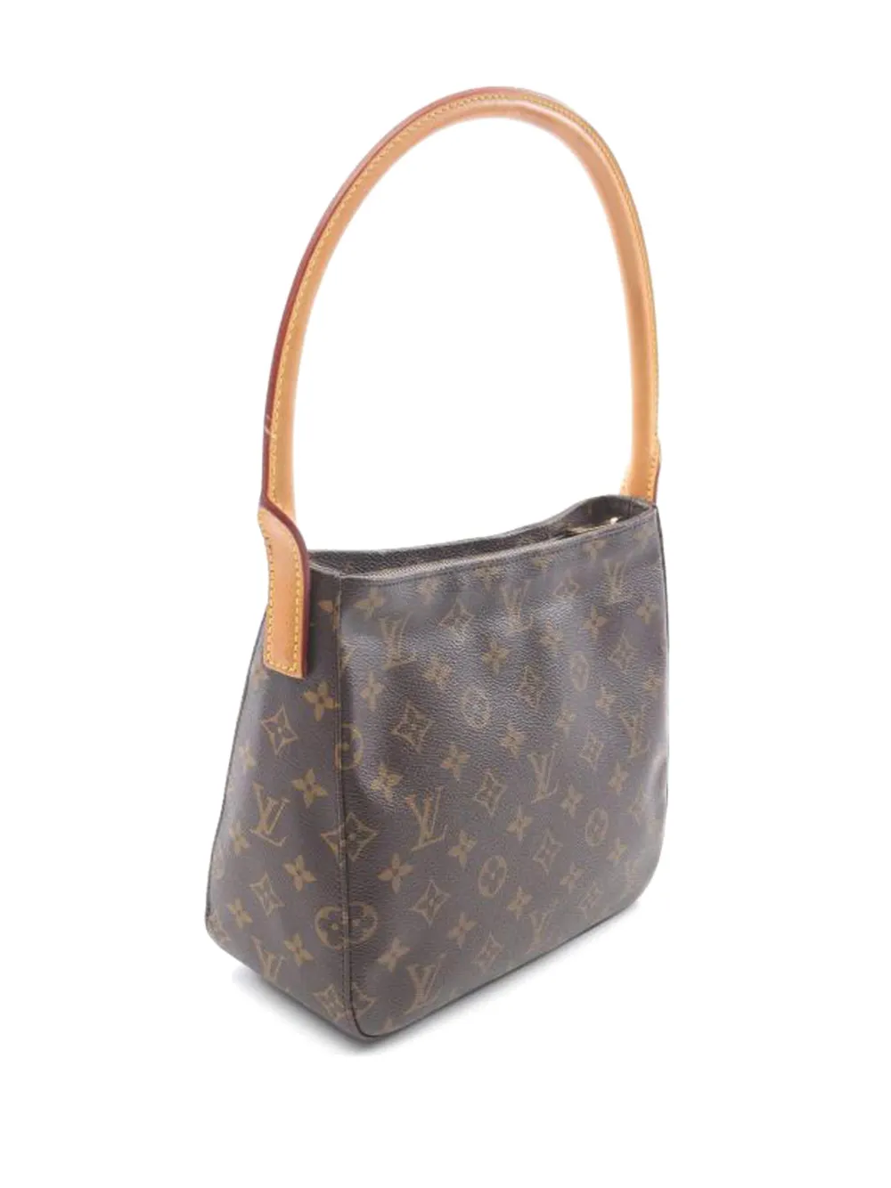 Pre-owned Louis Vuitton Looping Monogram Shoulder Bag In Brown