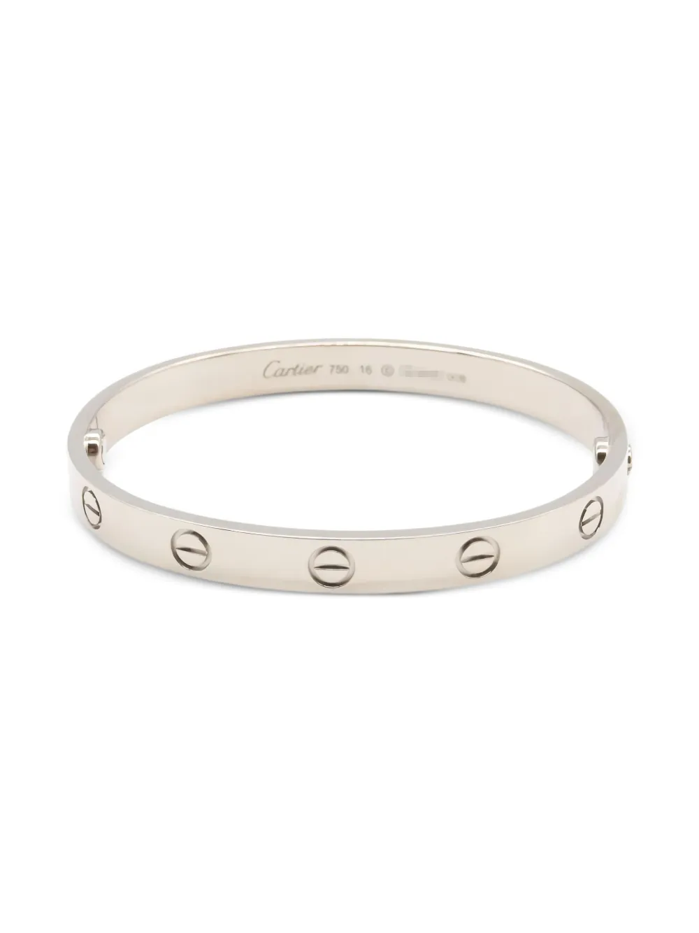 Cartier ラブ ブレス ブレスレット 18Kホワイトゴールド - シルバートーン Cartier ラブ ブレス ブレスレット 18Kホワイトゴールド - シルバートーン
