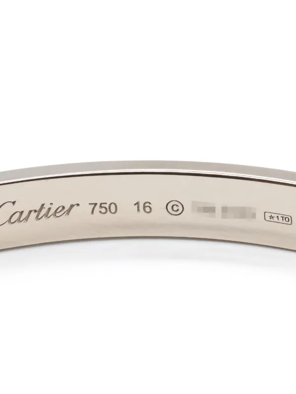 Cartier 18K White Gold Love Breath Bracelet Silver FARFETCH BE
