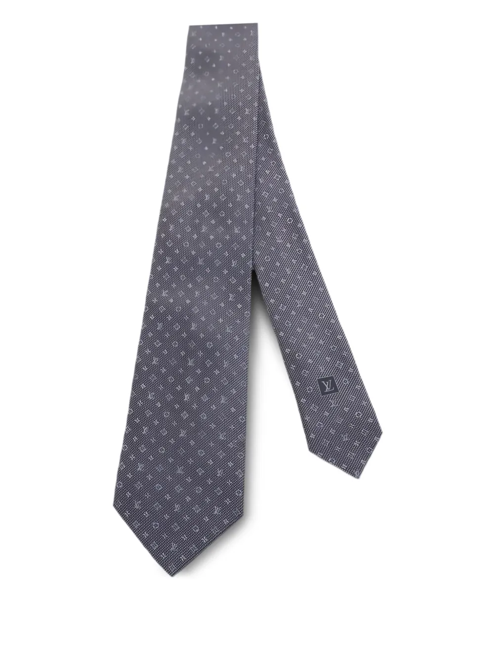 Louis Vuitton Pre-Owned corbata de seda con monograma | gris | Image 1