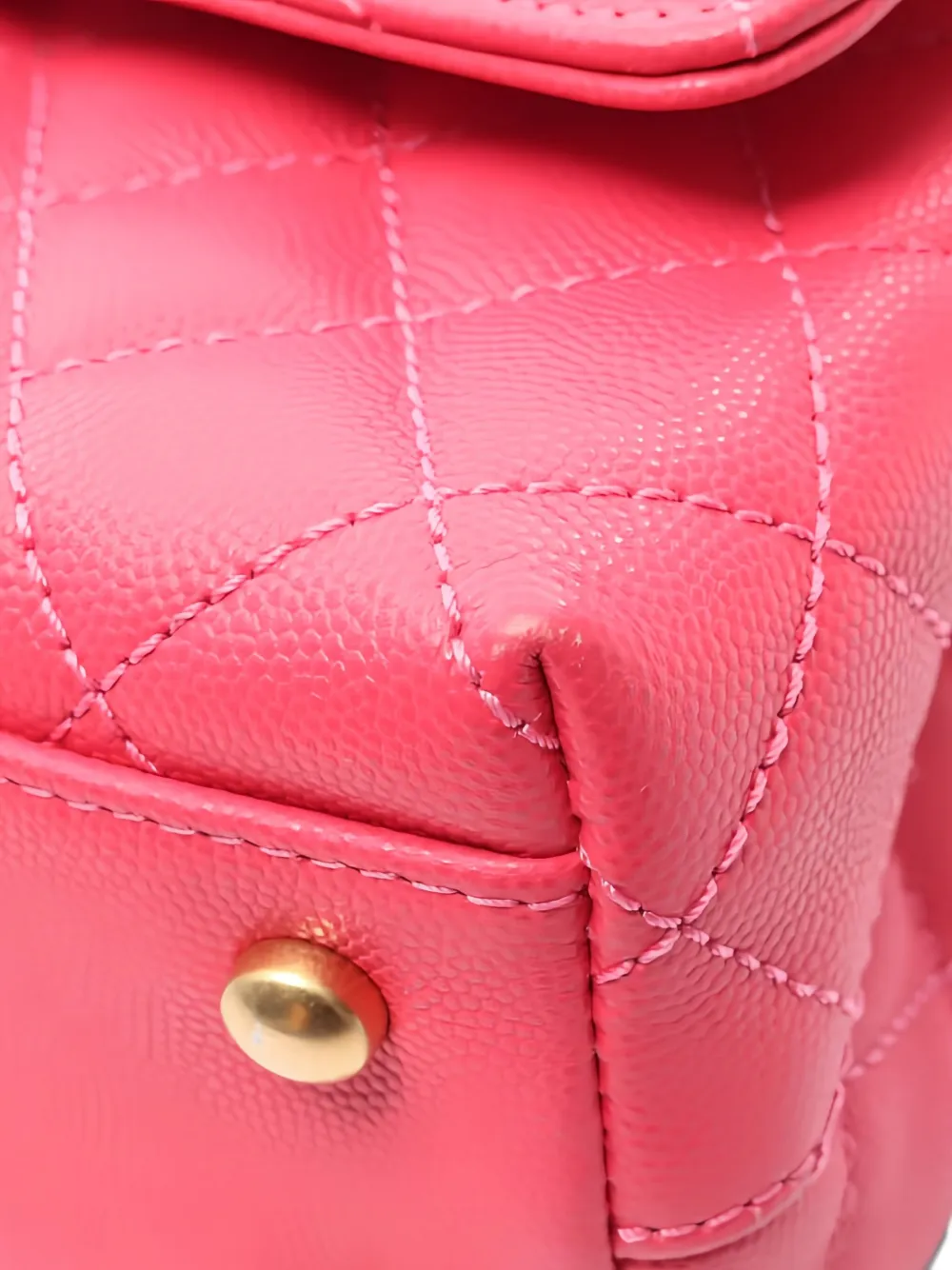 Pre-owned Chanel 2021 Coco Handle Handbag In Pink