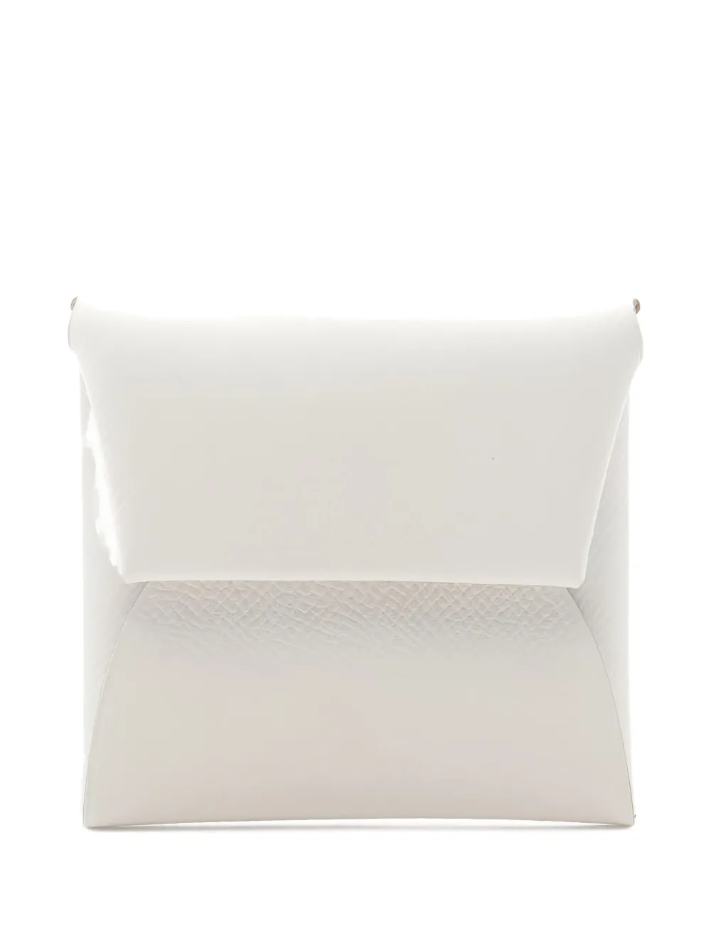 Pre-owned Hermes 2024 Bastia Wallet In White