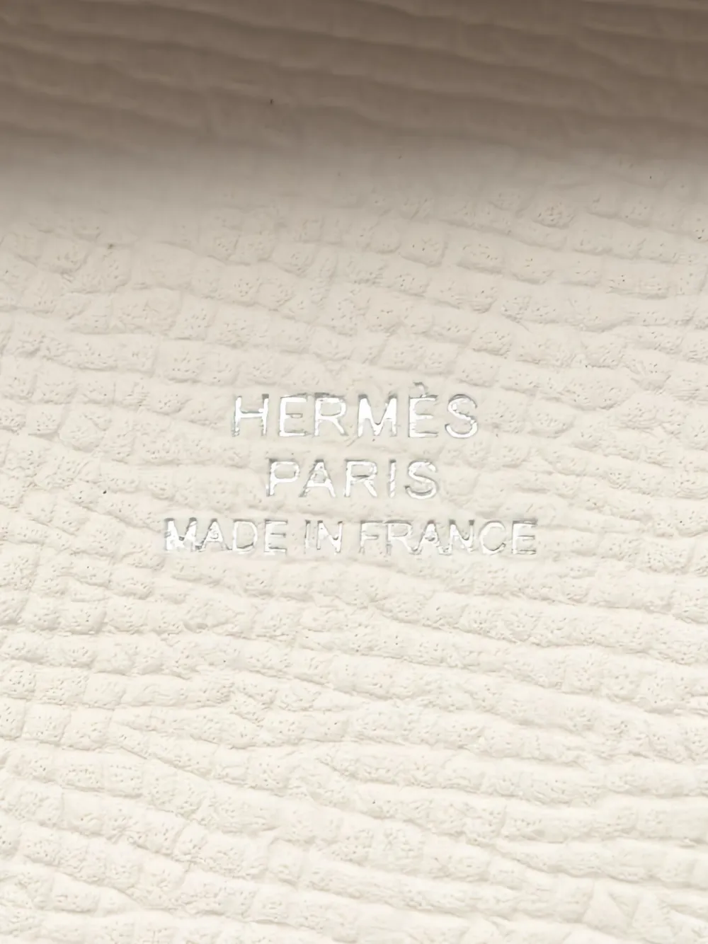 Pre-owned Hermes 2024 Bastia Wallet In White