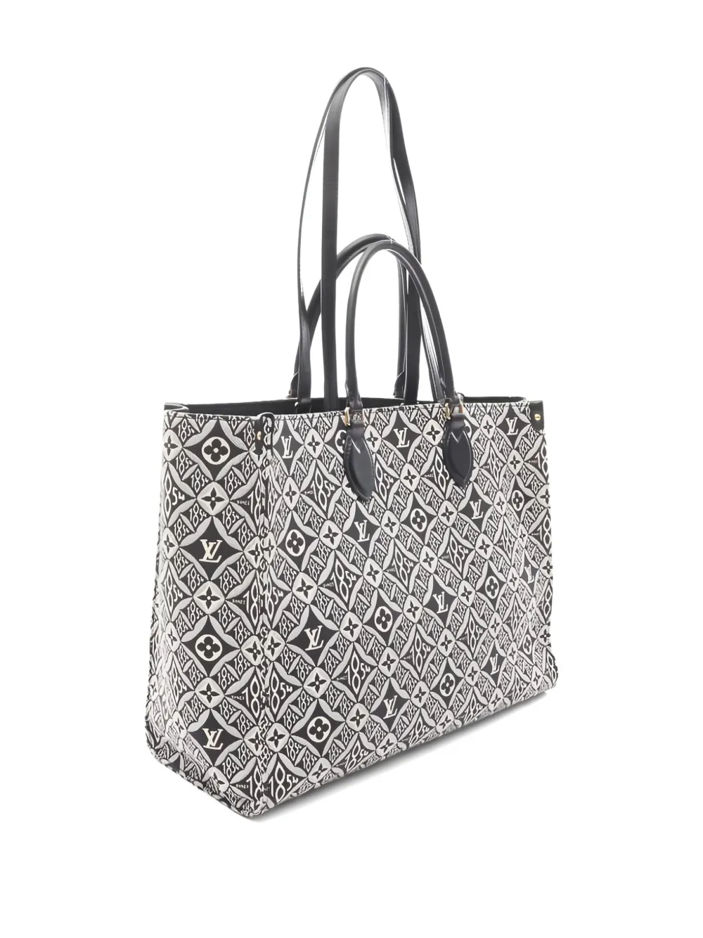 Pre-owned Louis Vuitton On-the-go Monogram Tote Bag In Black