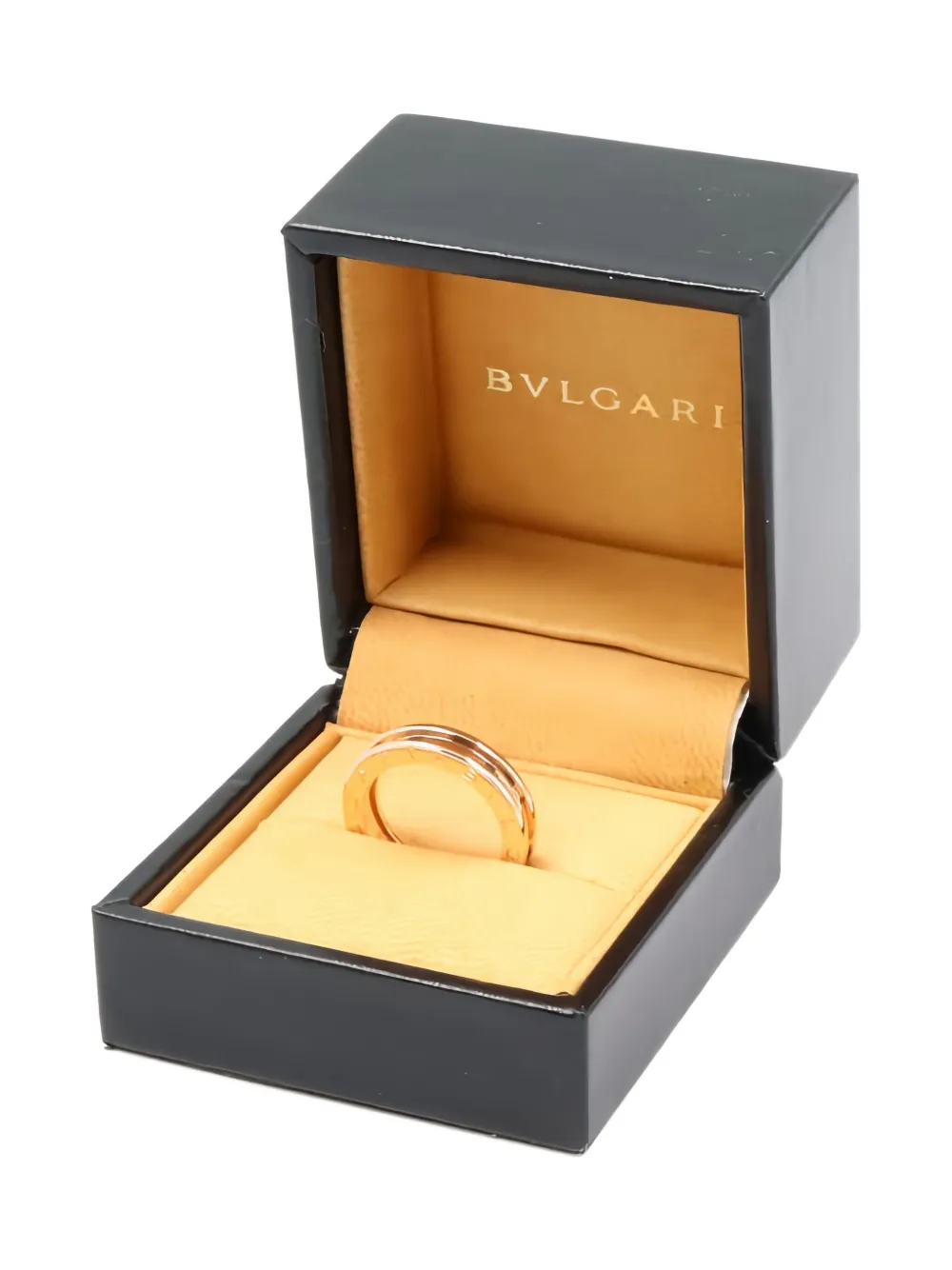 Pre-owned Bvlgari 18k Rose Gold B-zero1 Ring In Pink