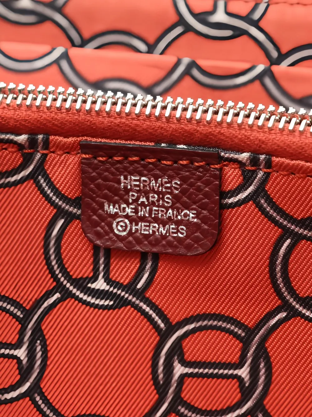 Pre-owned Hermes 2003 Azap Wallet In Red