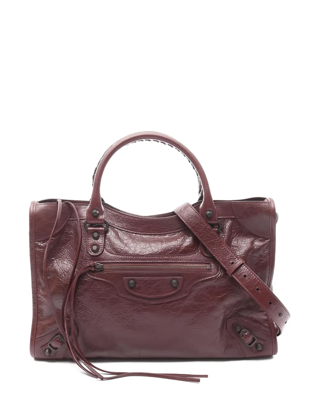 Balenciaga Pre-Owned شنطة يد 'لو سيتي' متوسطة بحمالتين | بني | Image 1