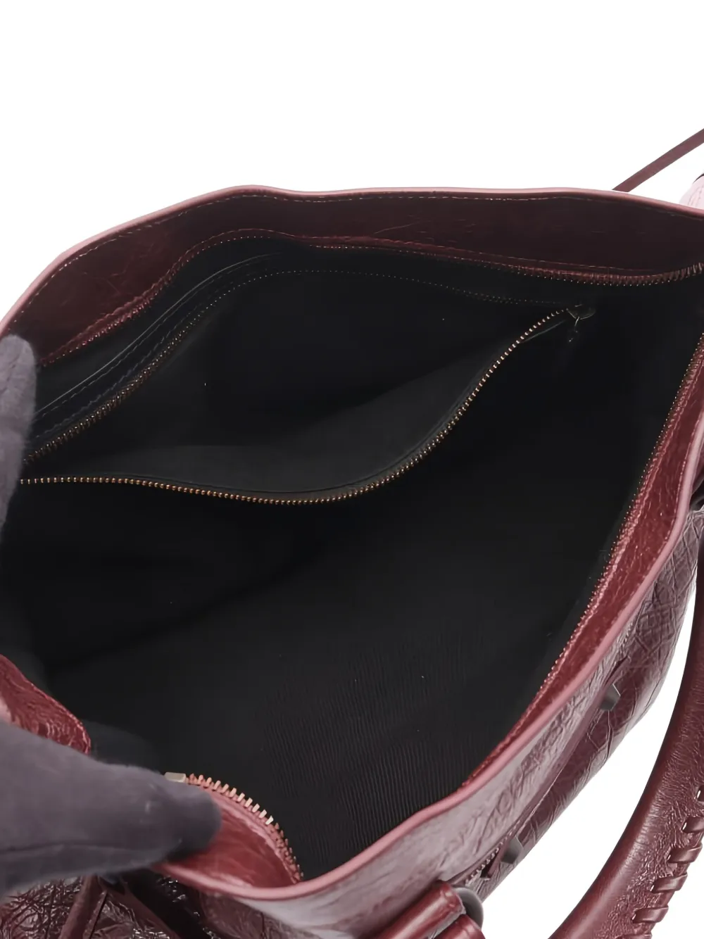 Pre-owned Balenciaga Medium Le City Two-way Handbag In Brown