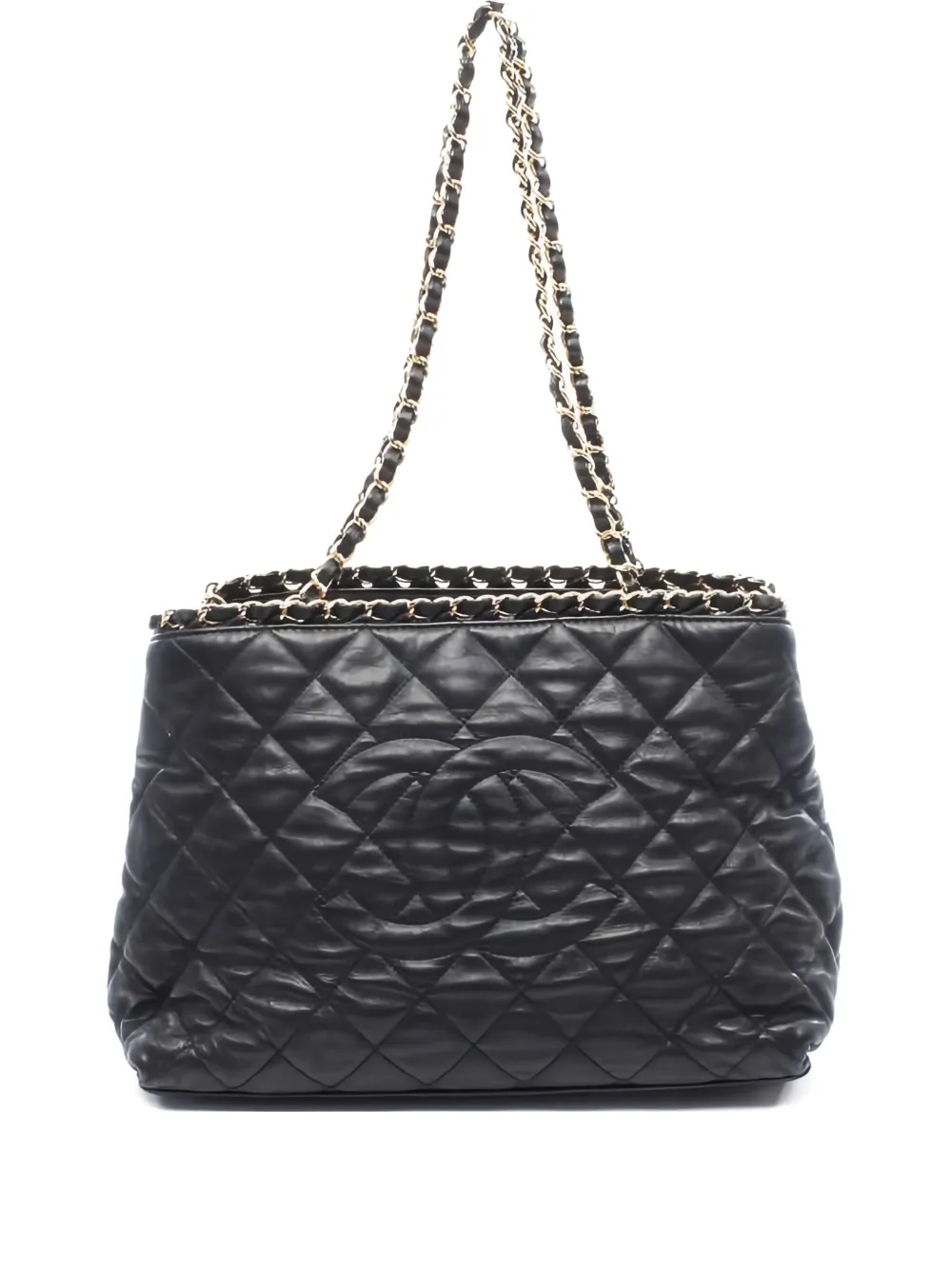 CHANEL Pre-Owned 2012-2013 matelassé chain shoulder bag | Black | Image 1