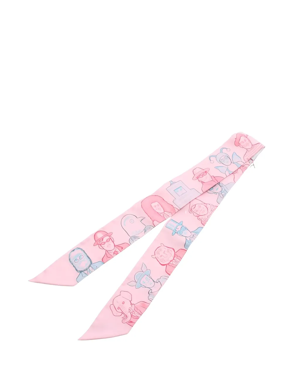 Pre-owned Hermes 2020 Dress Code Twilly Scarf In Pink