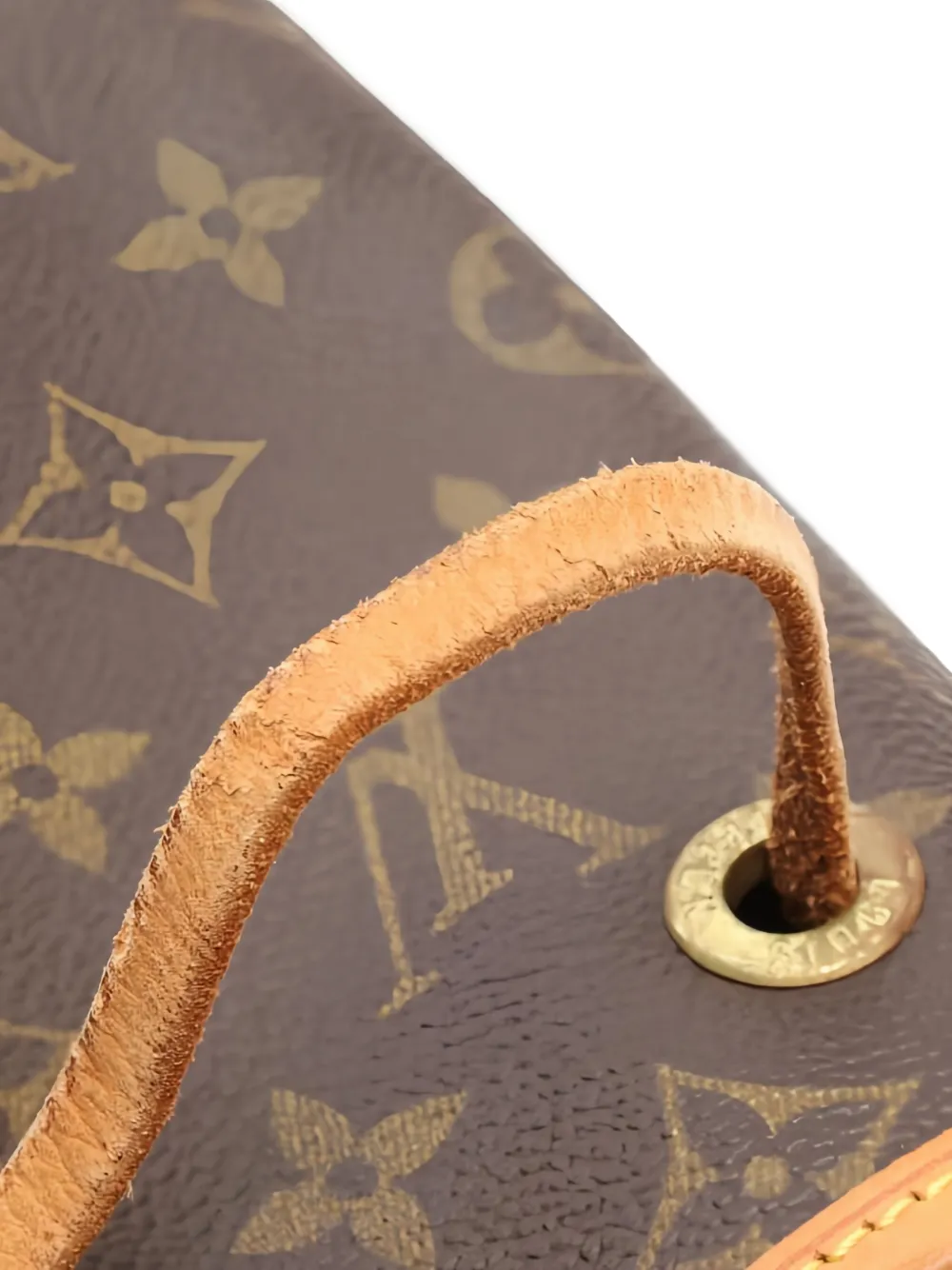 Pre-owned Louis Vuitton Montsouris Gm Backpack In Brown