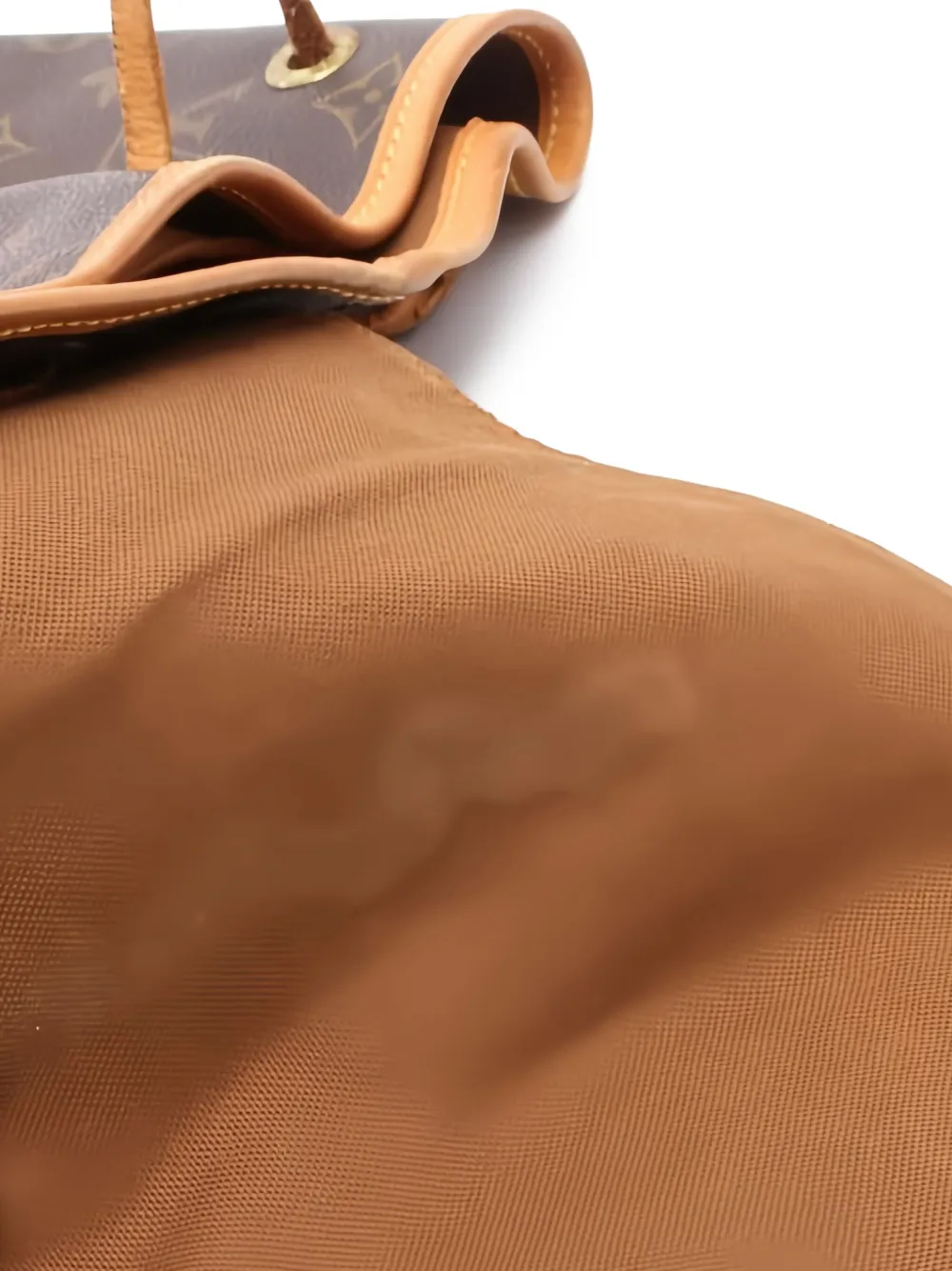 Pre-owned Louis Vuitton Montsouris Gm Backpack In Brown