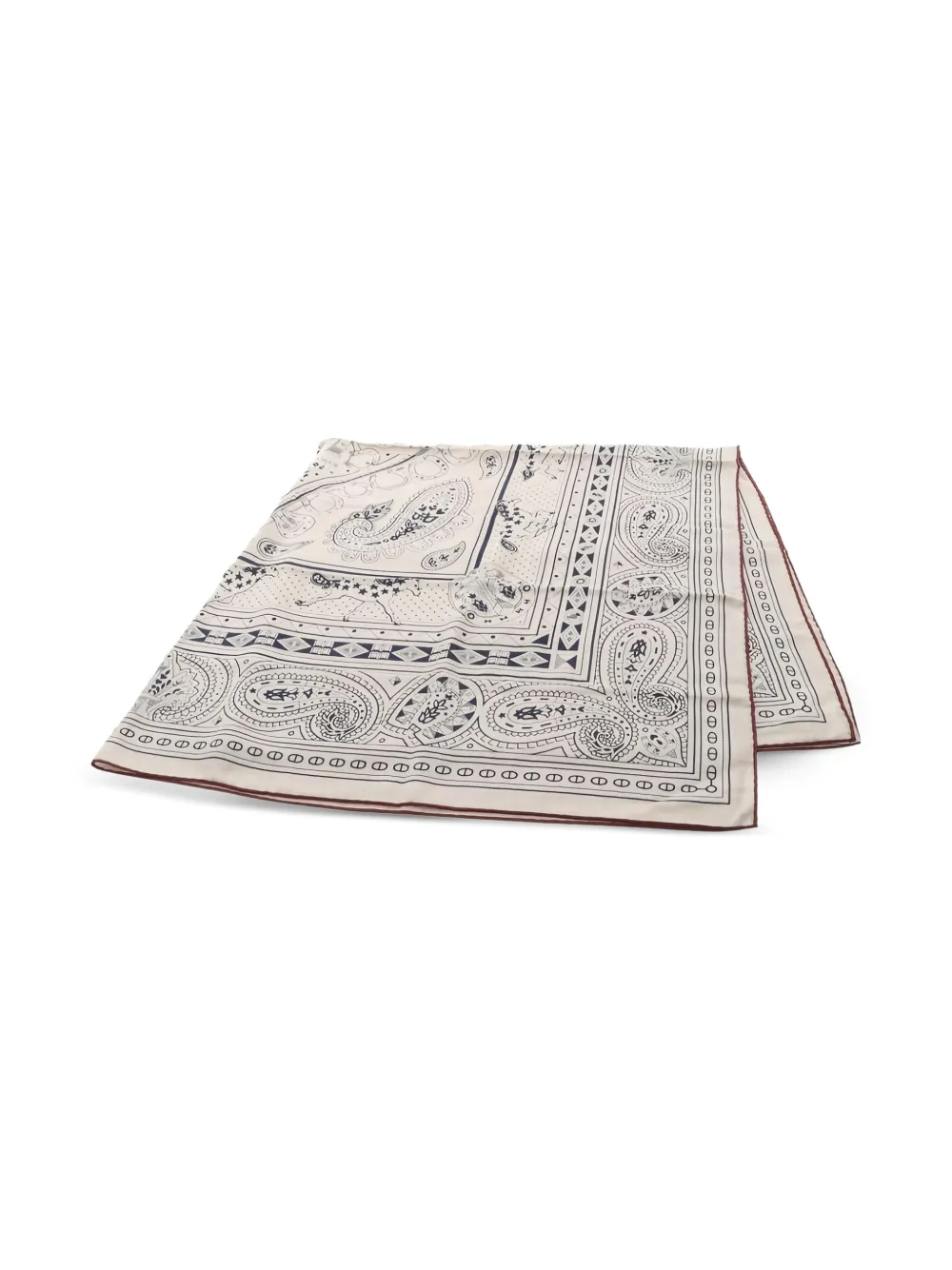 Hermès Pre-Owned 1920s paisley heart scarf - ニュートラル Hermès Pre-Owned 1920s paisley heart scarf - ニュートラル