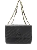 CHANEL Pre-Owned Coco Mark caviar-leather chain shoulder bag - Black