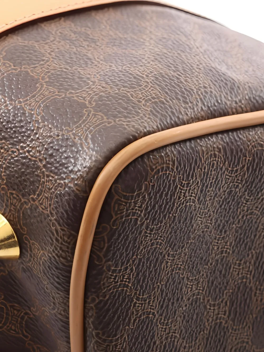 Pre-owned Celine 2000 Mini Macadam Handbag In Brown