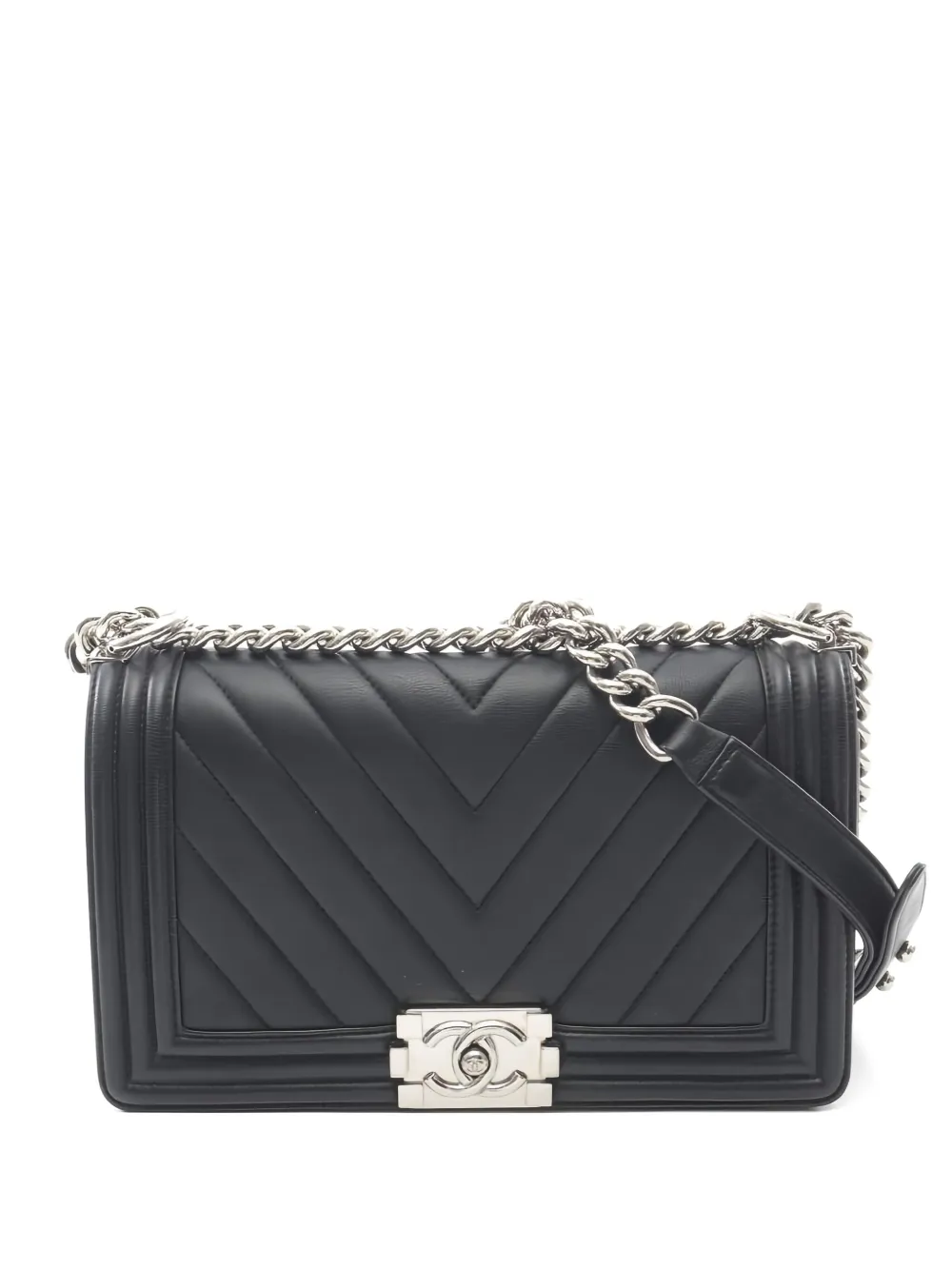 CHANEL Pre-Owned 2016-2017 medium Le Boy cross body bag | Black | Image 1