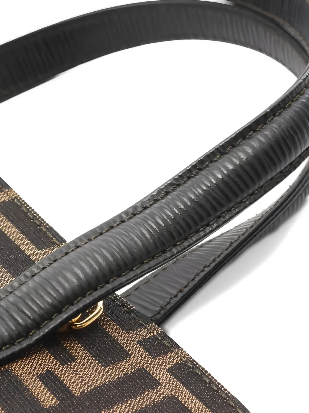 Pre-owned Fendi Zucca Canvas Two-way Handbag In Brown
