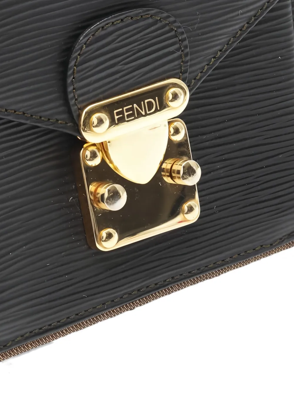 Pre-owned Fendi Zucca Canvas Two-way Handbag In Brown
