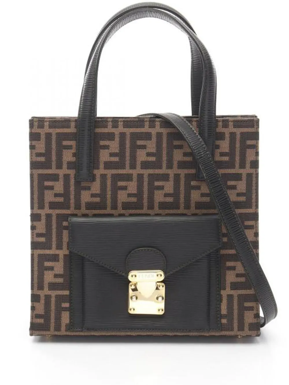 Fendi Pre-Owned Zucca canvas two-way handbag | Brown | Image 1