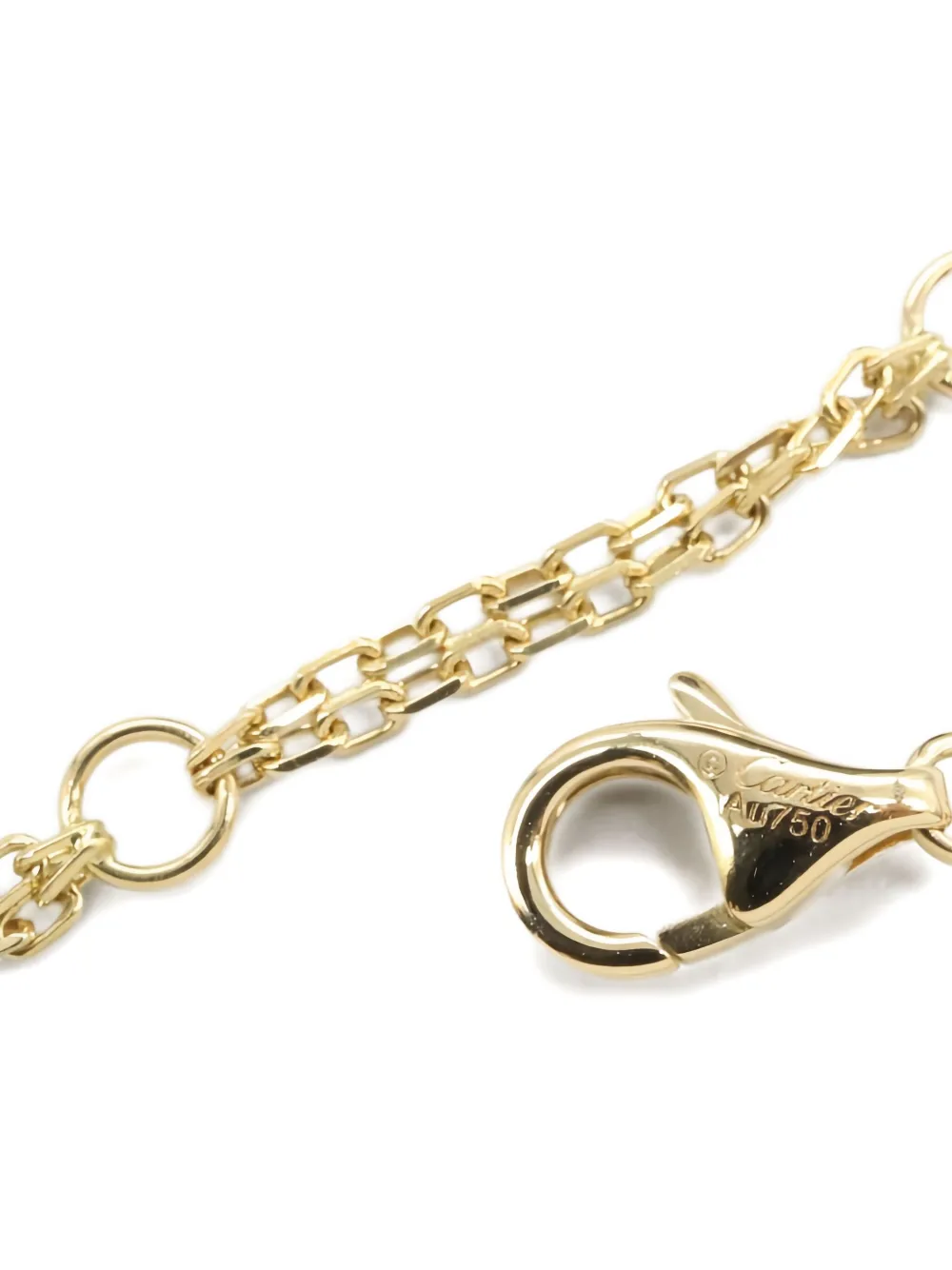 Pre-owned Cartier 18k Yellow Gold Love Circle Diamond Bracelet