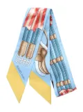Hermès Pre-Owned 1920 Jumping twilly scarf - Blue