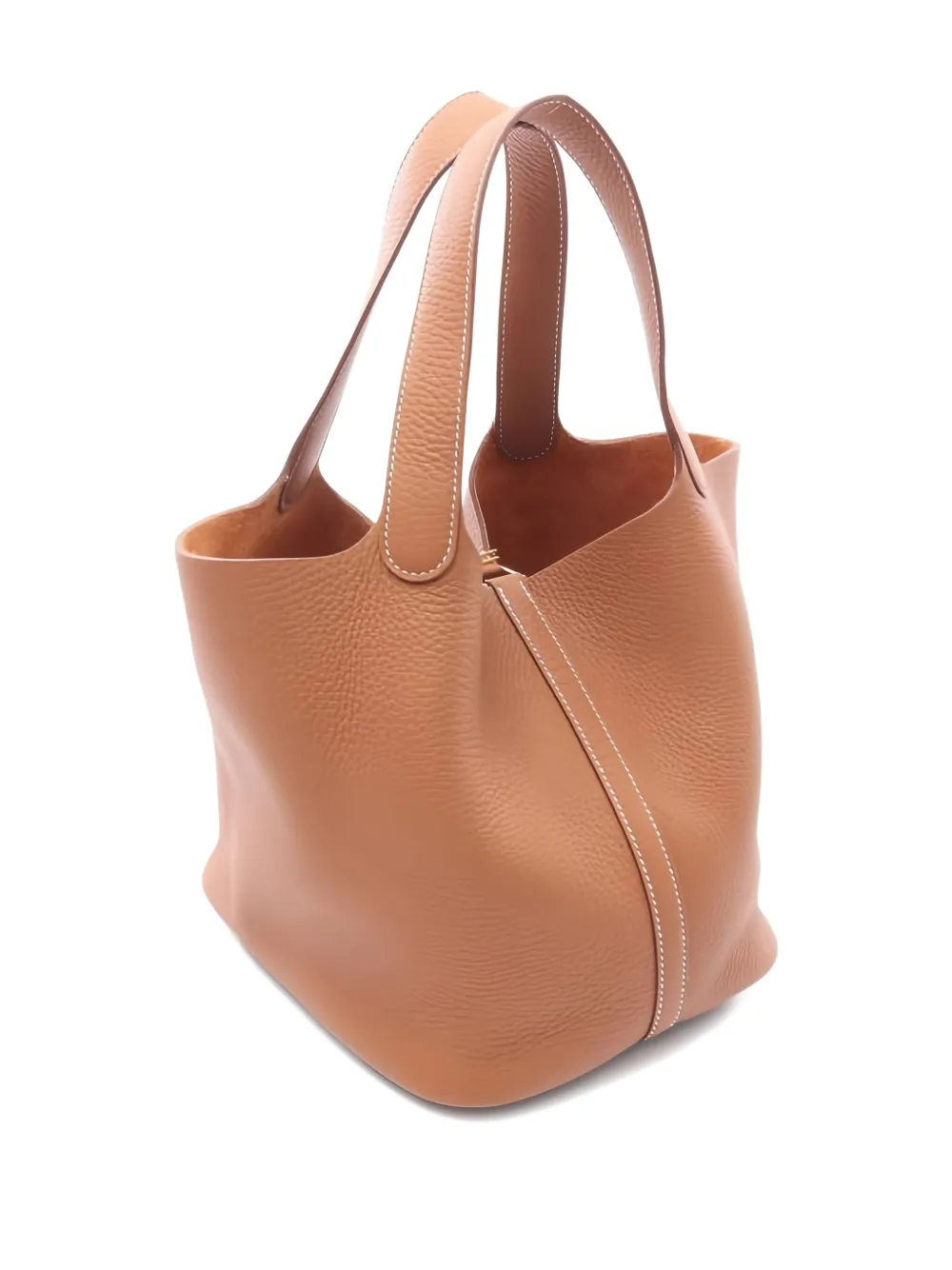 Pre-owned Hermes Picotin Lock Mm Handbag In Brown