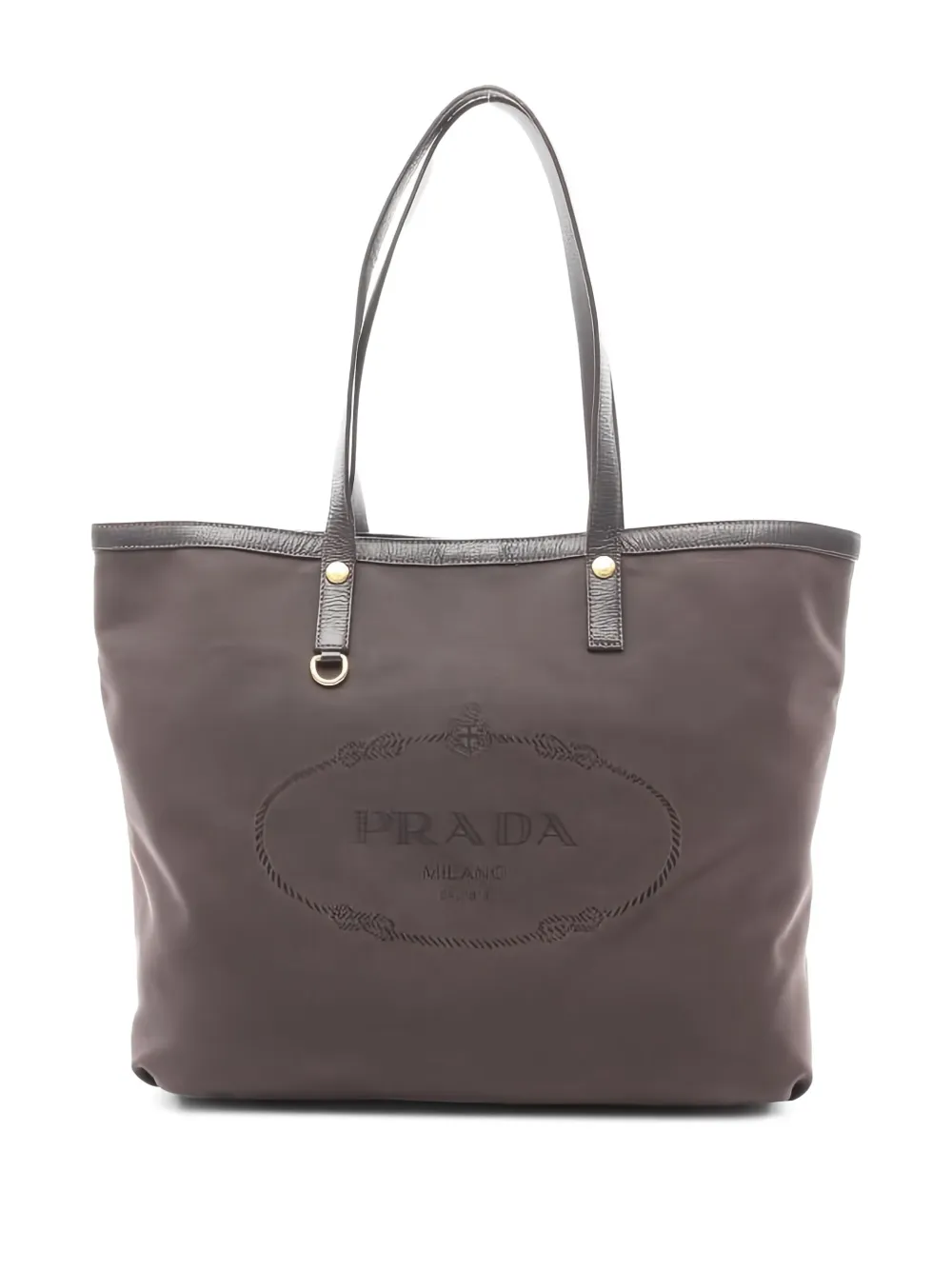 Prada Pre-Owned 2000s レザーハンドバッグ - ブラウン Prada Pre-Owned 2000s レザーハンドバッグ - ブラウン