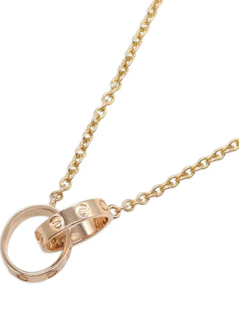 Cartier Baby Love double-circle pendant necklace