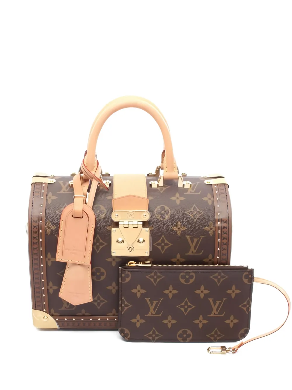 Louis Vuitton Pre-Owned Speedy Trunk ハンドバッグ - ブラウン Louis Vuitton Pre-Owned Speedy Trunk ハンドバッグ - ブラウン