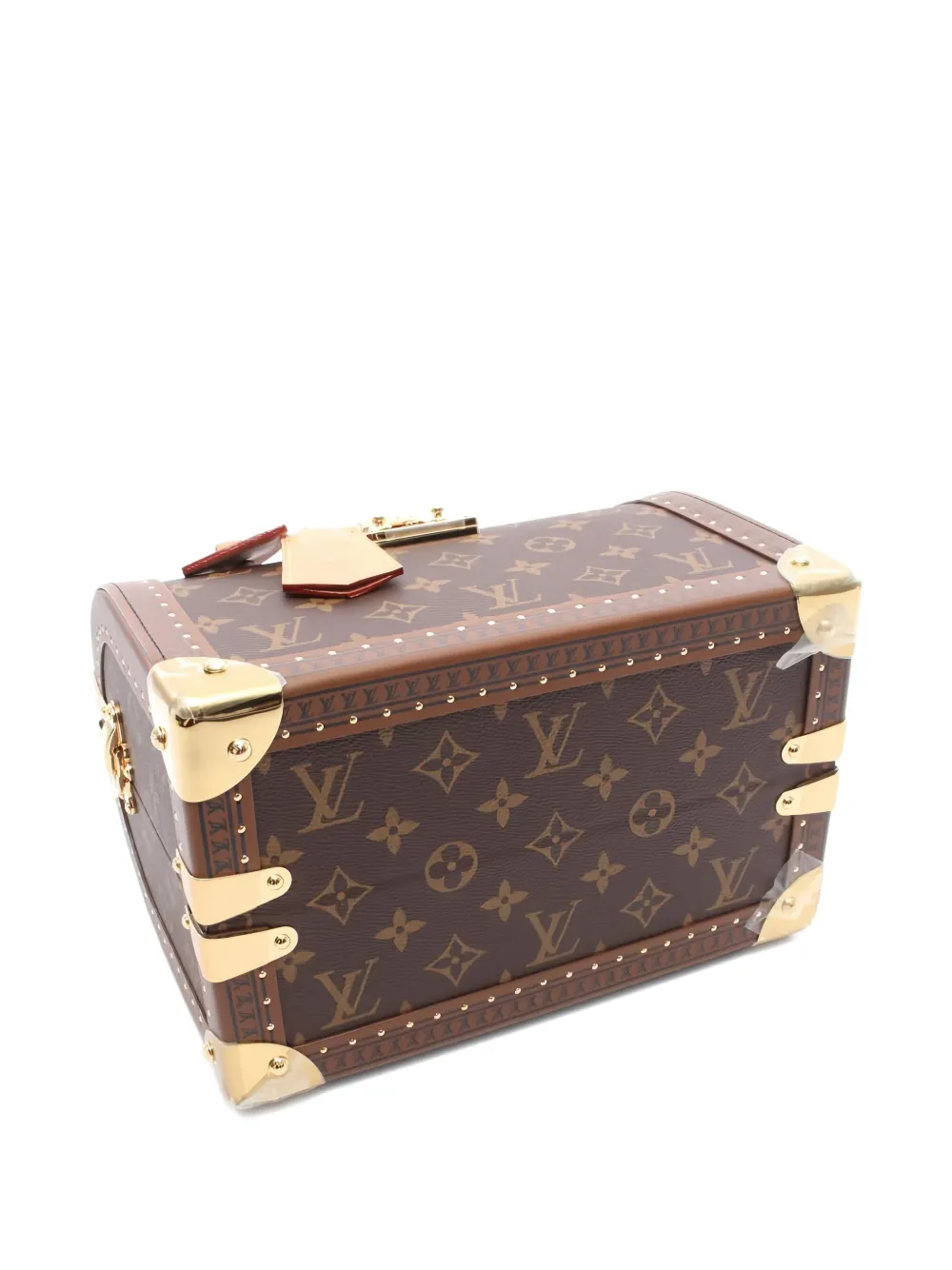 Pre-owned Louis Vuitton Speedy Trunk Monogram Top-handle Bag In Brown