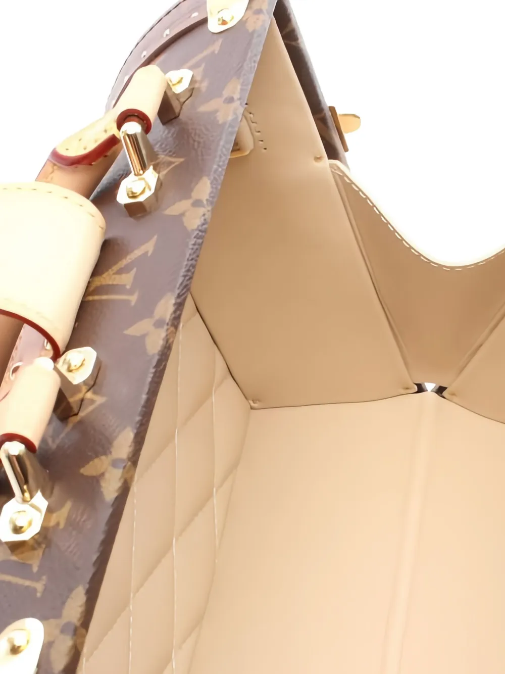 Pre-owned Louis Vuitton Speedy Trunk Monogram Top-handle Bag In Brown
