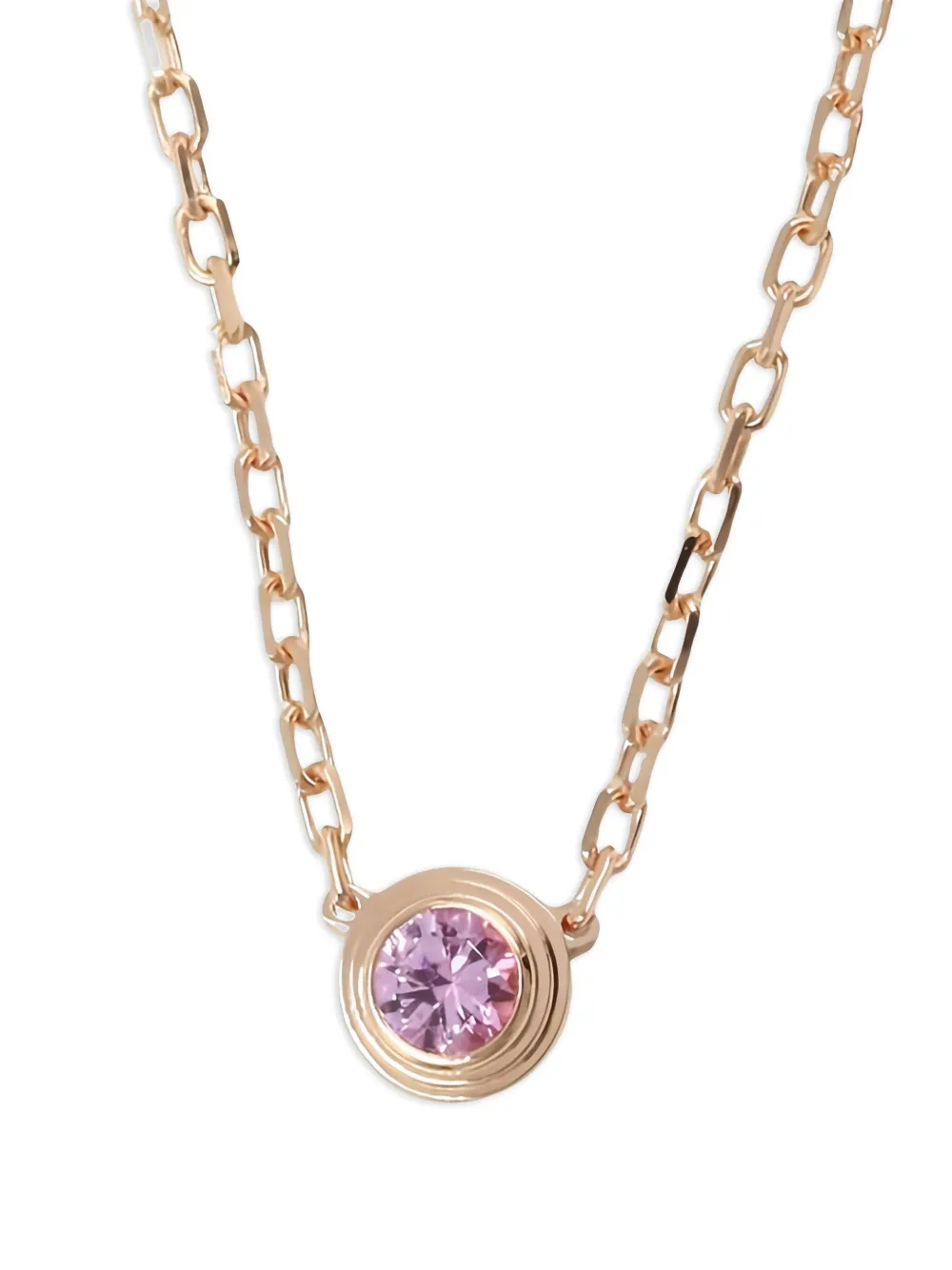 Cartier 18K rose gold Damour pink sapphire necklace | Gold | Image 1