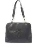 CHANEL Pre-Owned Big Coco Mark caviar-leather chain shoulder bag - Black