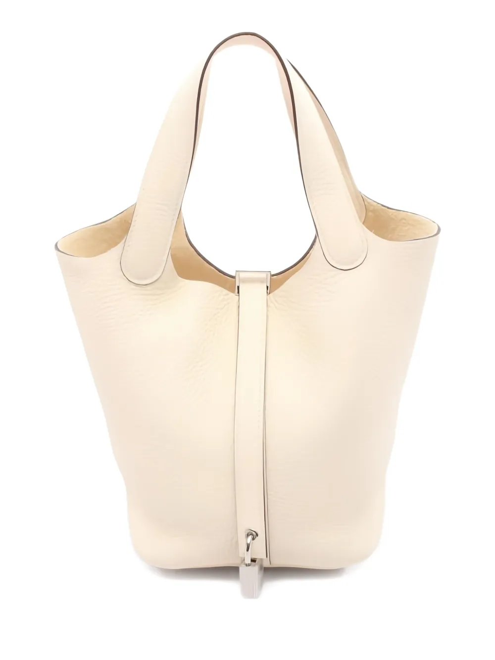 Pre-owned Hermes Picotin Lock Tote Bag In Neutral