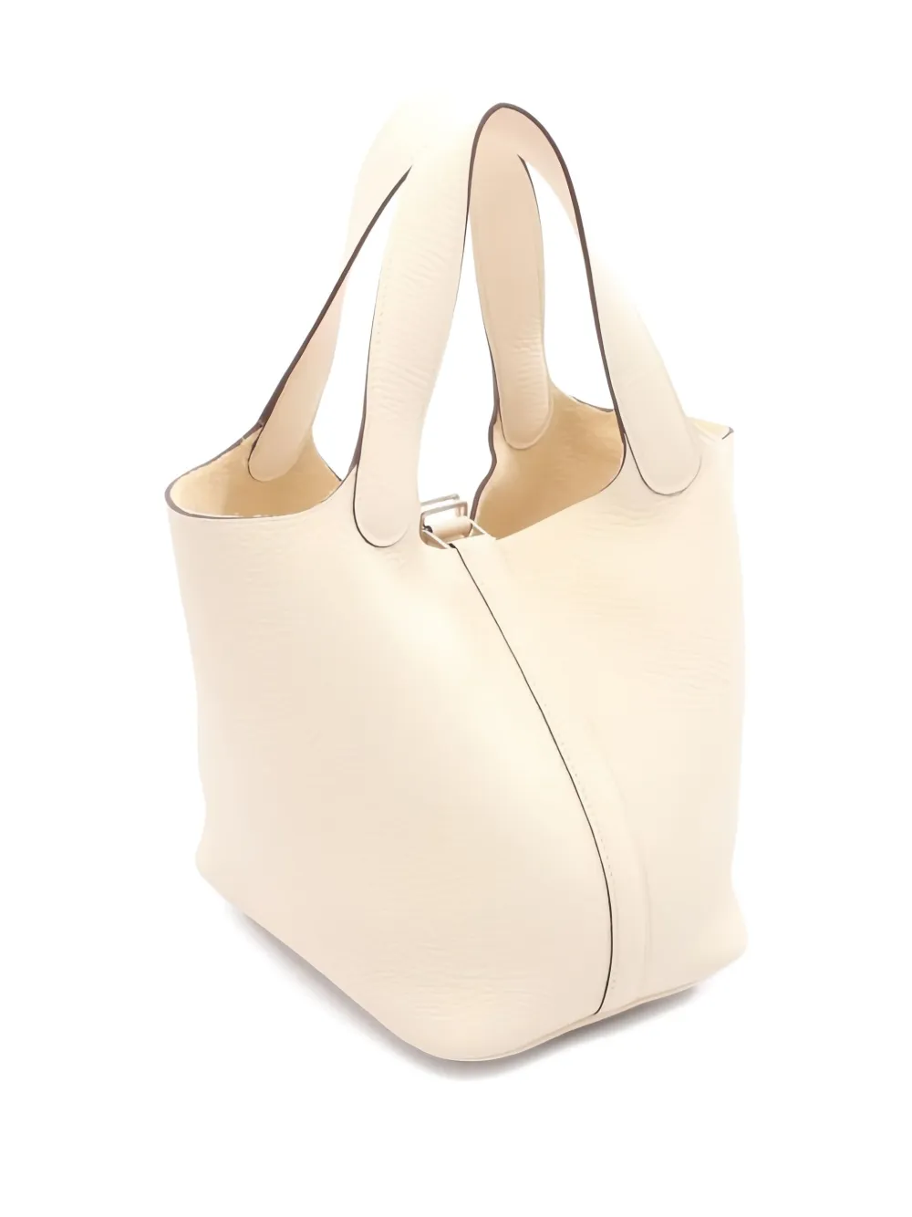 Pre-owned Hermes Picotin Lock Tote Bag In Neutral