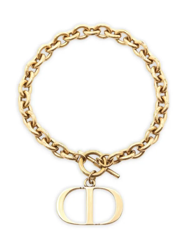 Christian Dior Pre-Owned 30 Montaigne Bracelet Gold Farfetch