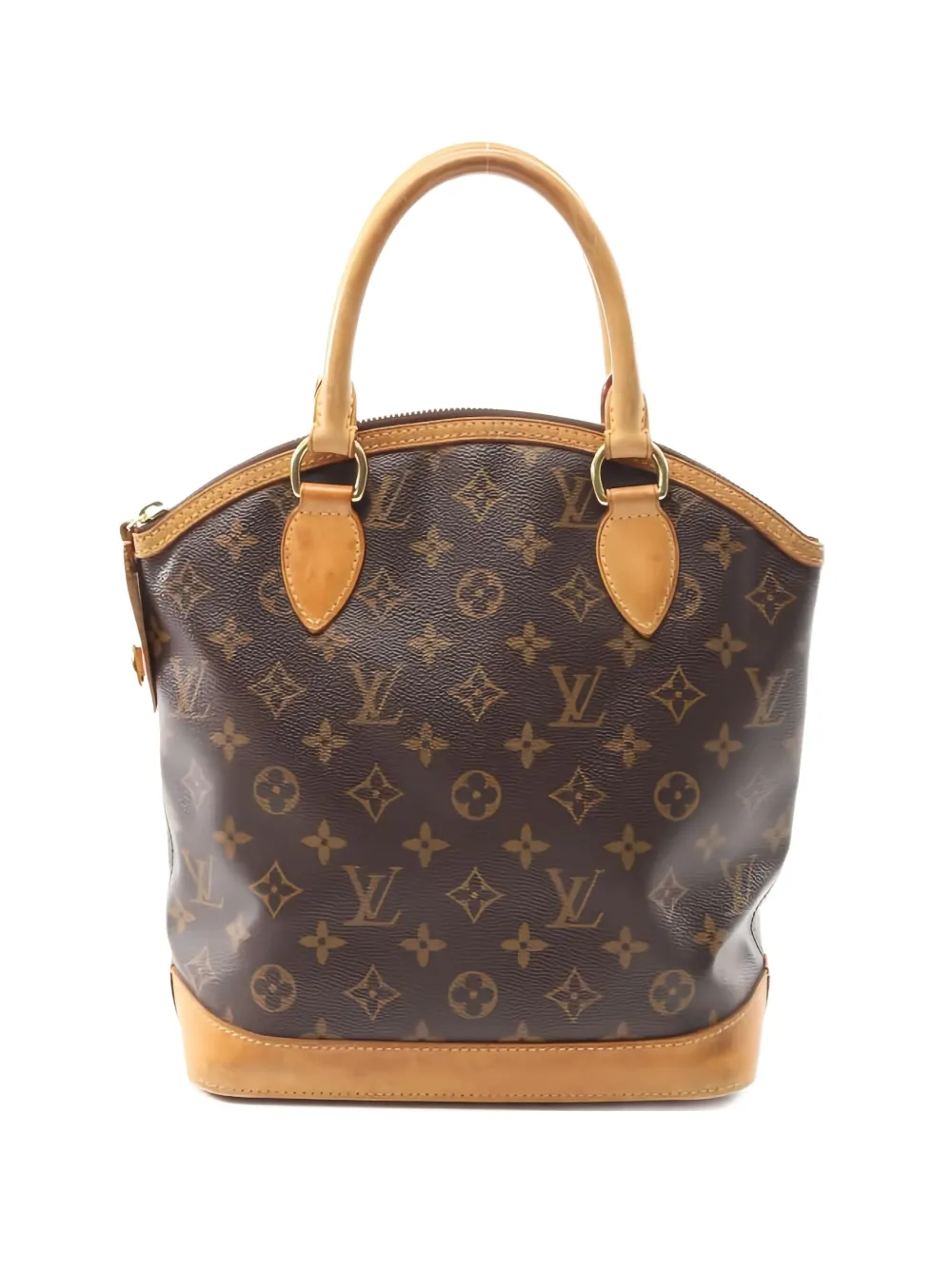 Pre-owned Louis Vuitton Lockit Monogram Handbag In Brown