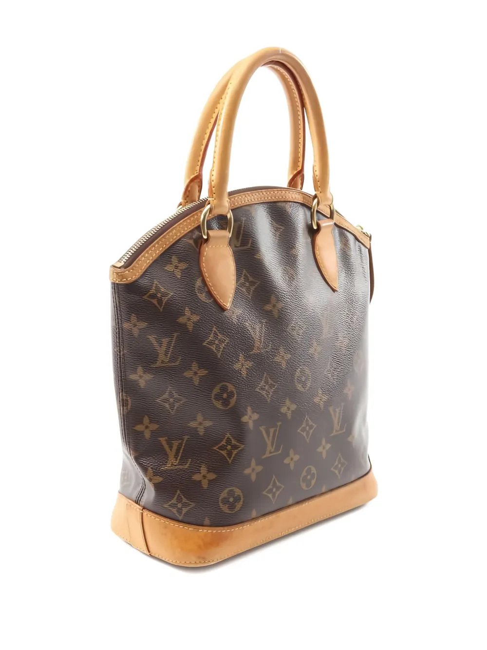 Pre-owned Louis Vuitton Lockit Monogram Handbag In Brown