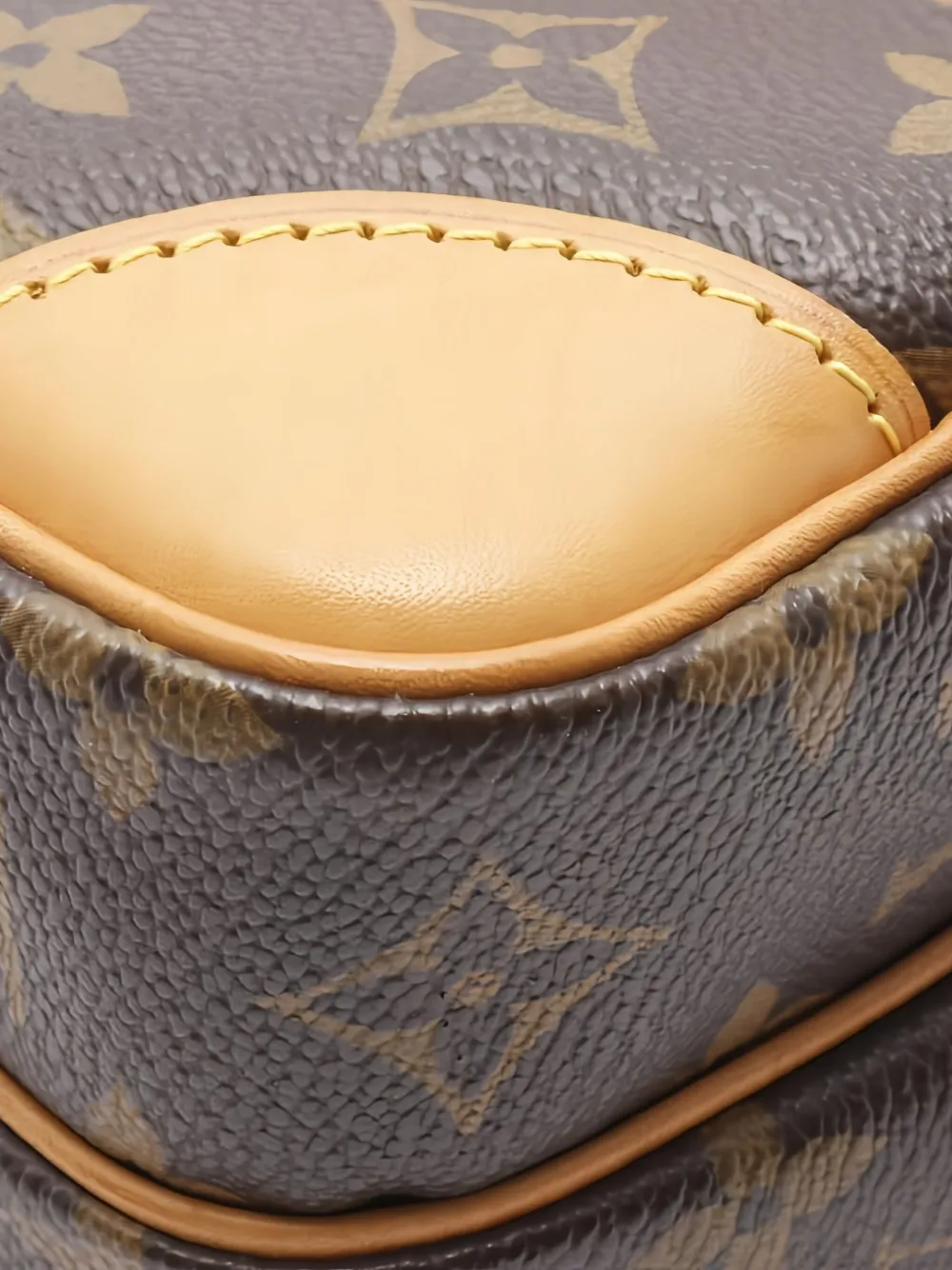 Pre-owned Louis Vuitton 2009 Amazon Monogram Cross Body Bag In Brown