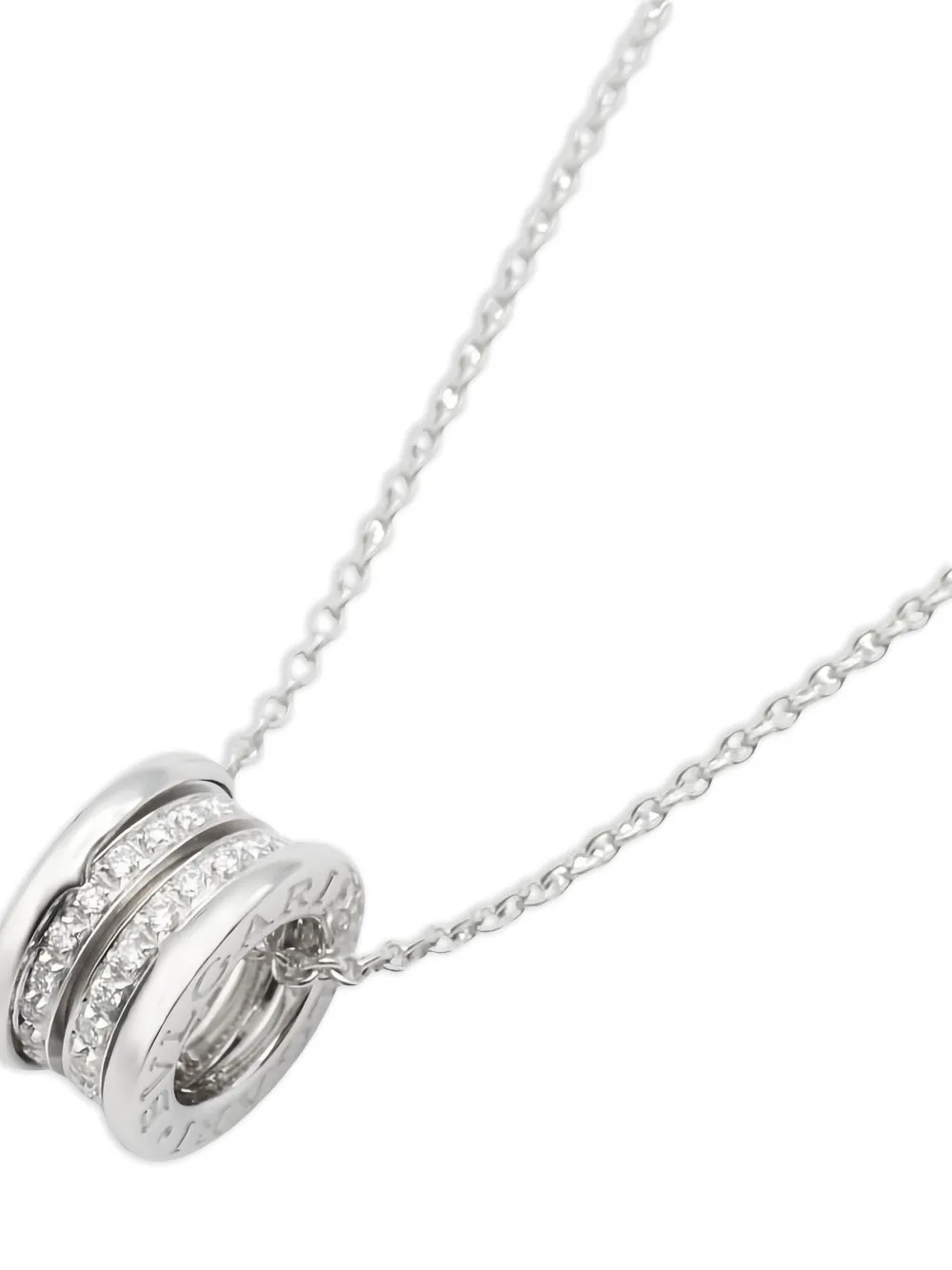 Bvlgari Pre-Owned 18K white gold B-zero1 diamond necklace | Image 2