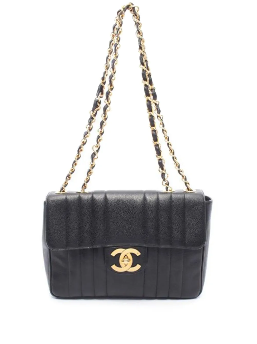 CHANEL Pre-Owned マドモアゼル フラップ ショルダーバッグ - ブラック CHANEL Pre-Owned マドモアゼル フラップ ショルダーバッグ - ブラック