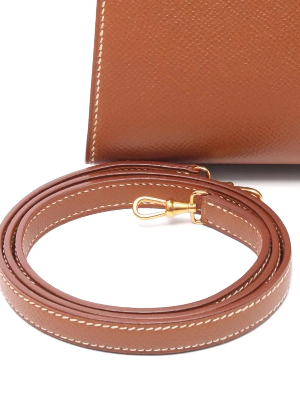 Pre-owned Hermes Mini Kelly Tote Bag In Brown