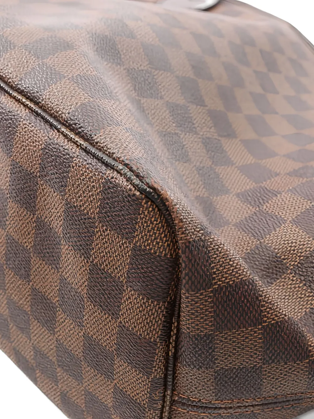 Pre-owned Louis Vuitton 2009 Neverfull Mm Damier Tote Bag In Brown