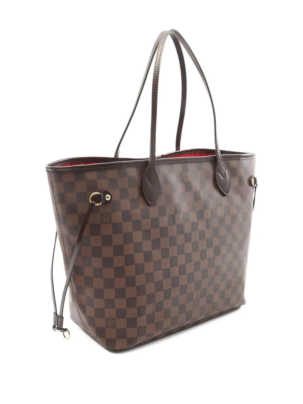 Pre-owned Louis Vuitton 2009 Neverfull Mm Damier Tote Bag In Brown