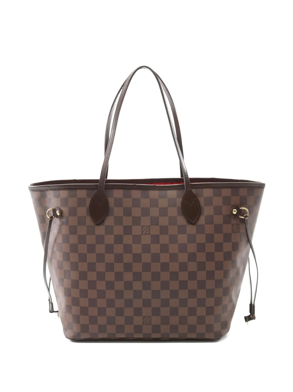 Pre-owned Louis Vuitton 2009 Neverfull Mm Damier Tote Bag In Brown